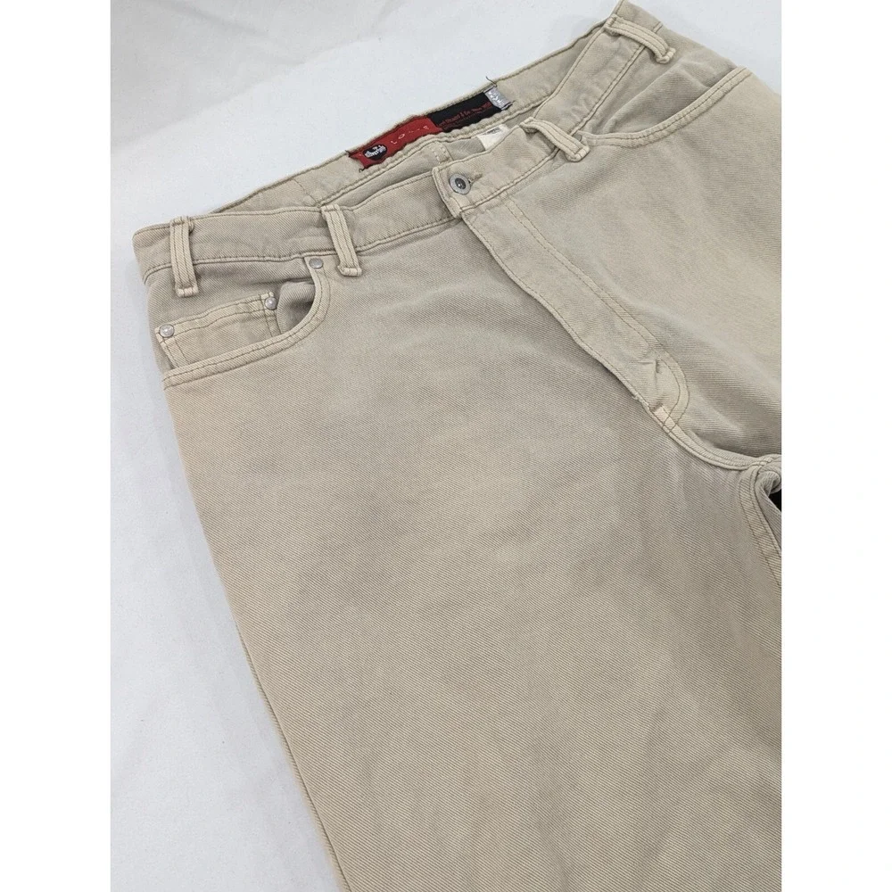 Vintage Men's 90s 00s Levi's‎ Silvertab Loose Fit Jeans 36x30 Beige Tan Baggy